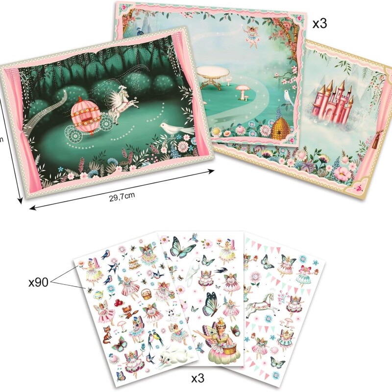 Set x90 calcos para transferir Princesas