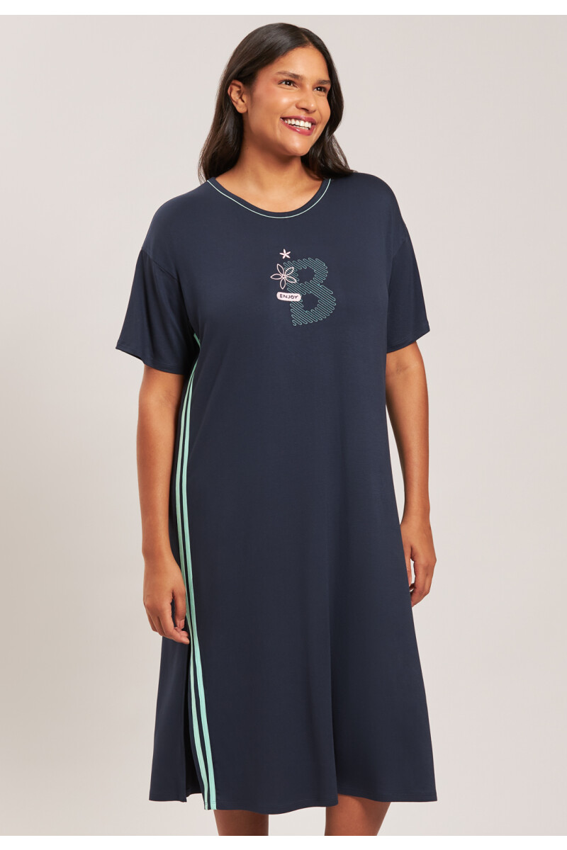 VESTIDO LARGO AZUL MARINO-13554