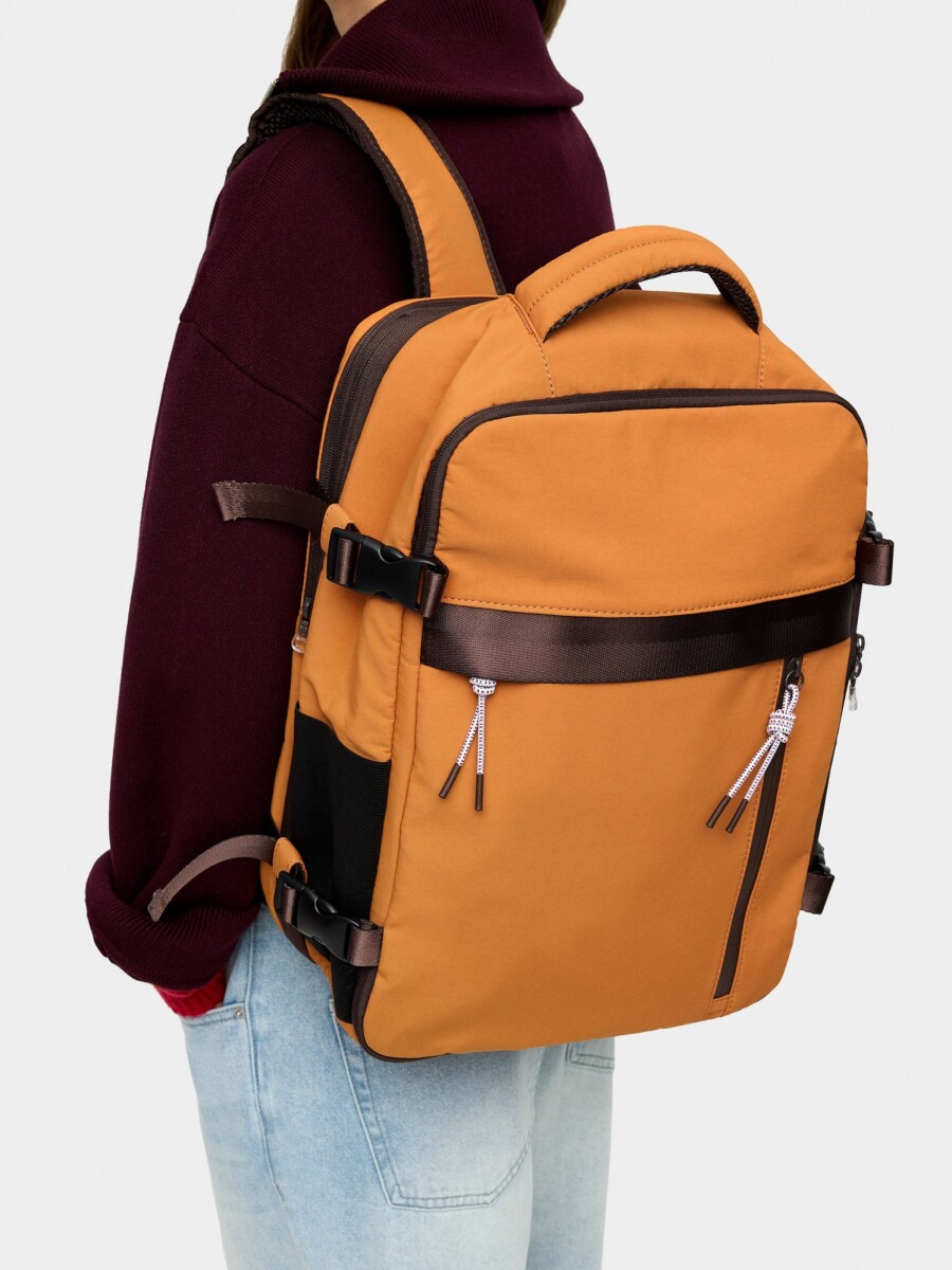 Mochila De Cabina De Nylon naranja
