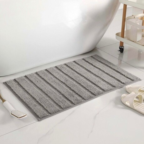 Alfombra de Baño Rectangular con Textura Rayada 82cm x 52cm Alfombra de Baño Rectangular con Textura Rayada 82cm x 52cm