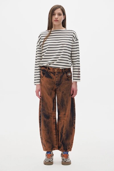 Jean Barrel Washed Terracota