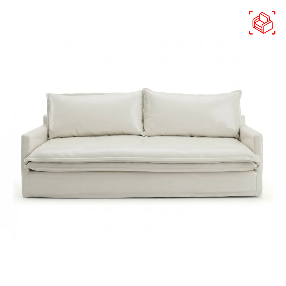 SOFA 4 CUERPOS TELA BLANCO ALASKA