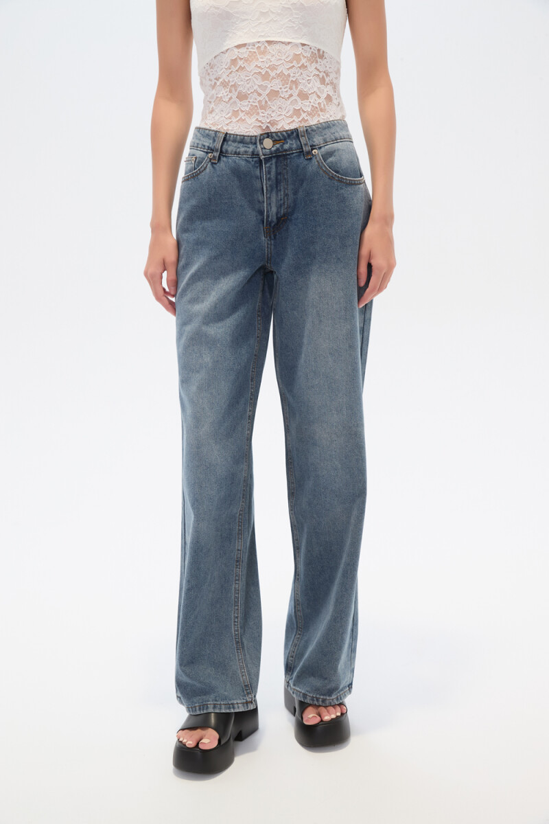 Pantalon Puffs - Azul Grisaceo 