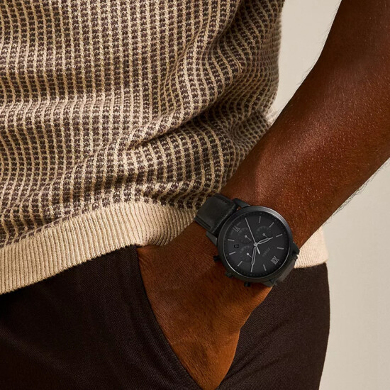 Reloj FOSSIL NEUTRA Cuero Negro Esfera 44mm 0