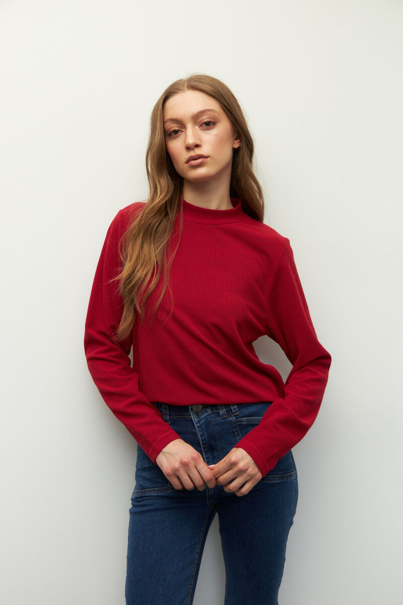POLERA MARCIA Rojo Oscuro