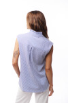 BLUSA AUBREY AZUL RAYAS