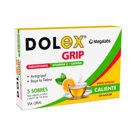 Dolex Grip 5 Sobres – Analgésico / Antigripal Dolex Grip 5 Sobres – Analgésico / Antigripal
