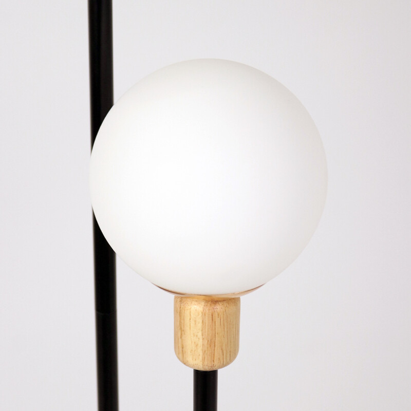 LAMPARA LED TRIPLE BCA C/BASE METAL NEGRO 25X157CM Unica