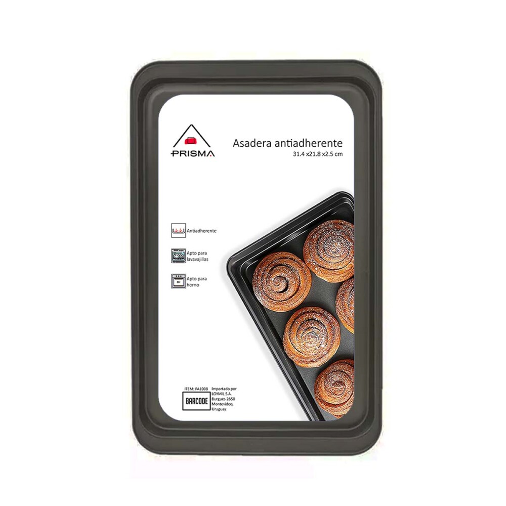 Asadera antiadherente 31.4x21.8x2.5 cm PRISMA Asadera antiadherente 31.4x21.8x2.5 cm PRISMA