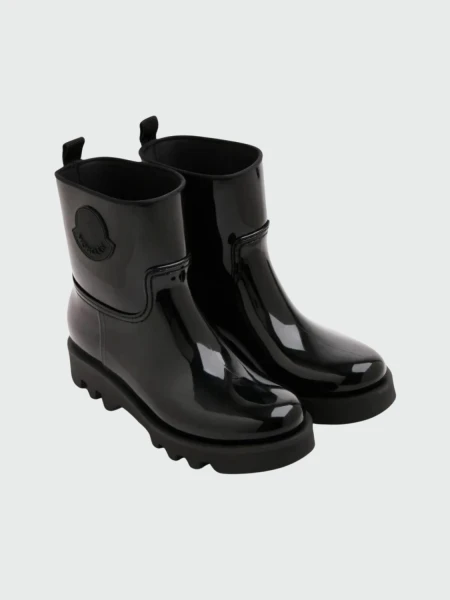 Moncler -Botas de lluvia antideslizantes, Ginette Negro