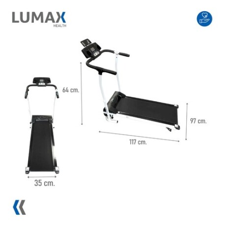 Caminadora Eléctrico Plegable 2.0 Hp Negro