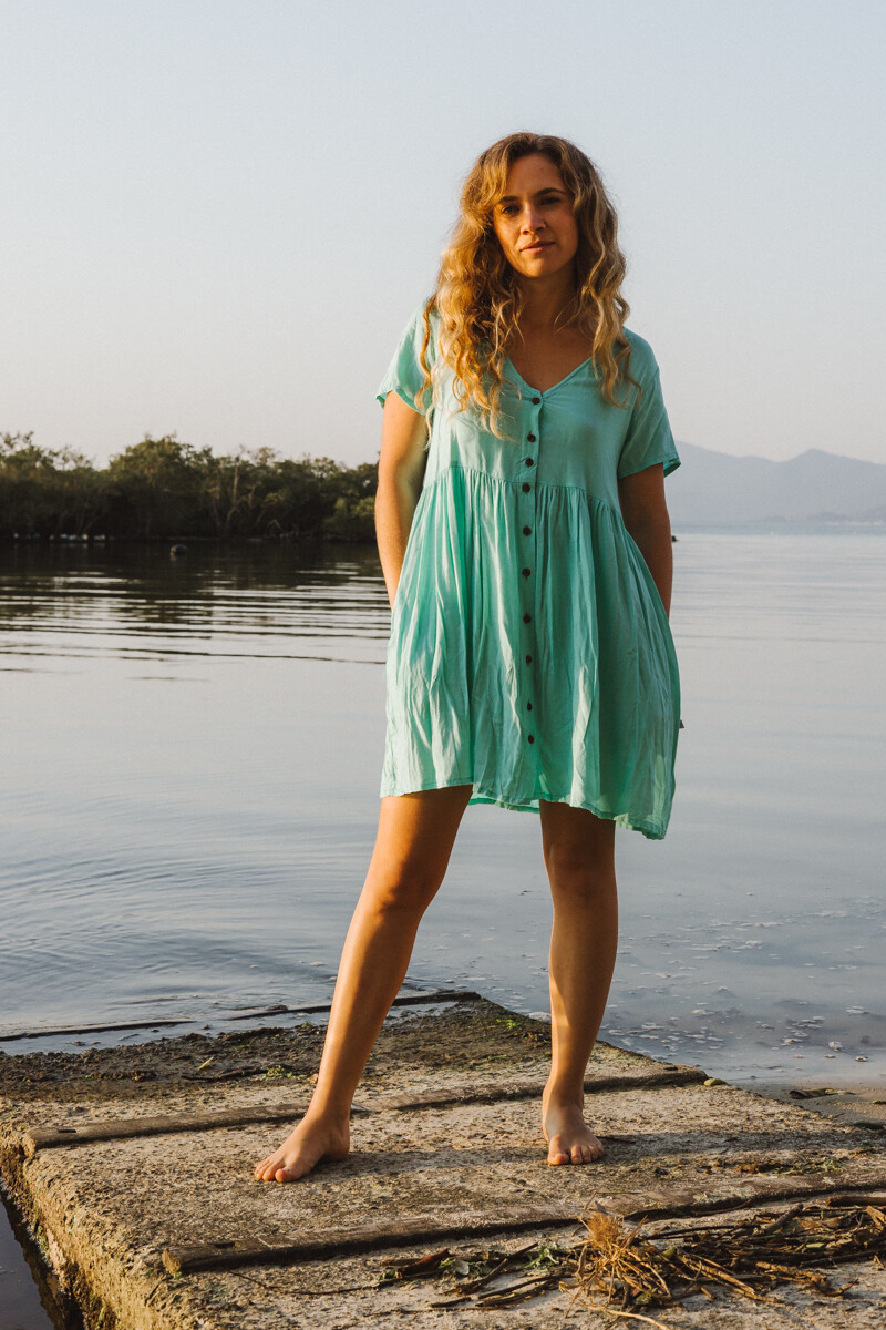 Maria Botones Turquesa