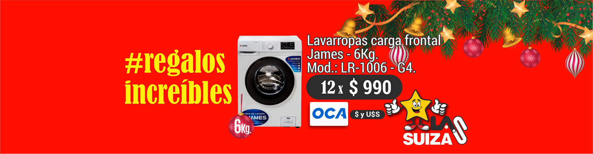 Lavarropas 6KG james