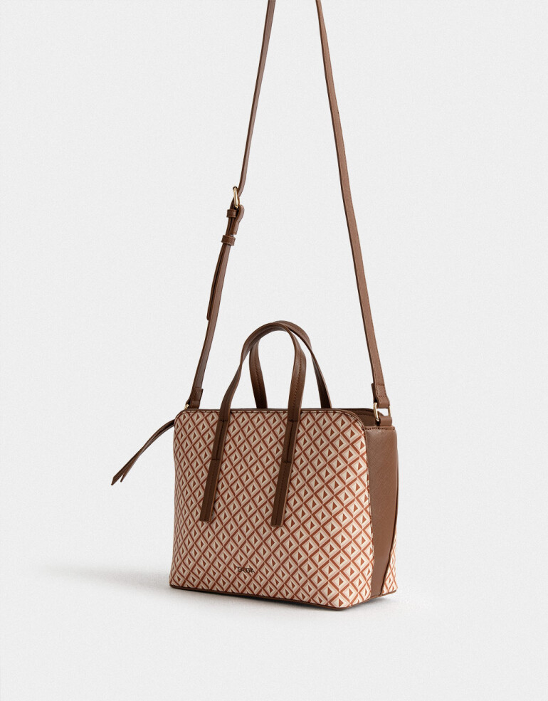 City Cartera City Estampada - Estampado Geometrico