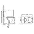 INODORO ALTO PARA DISCAPACITADO CON MOCHILA Y TAPA RHODAS - ZOE - SALIDA 25 INODORO ALTO PARA DISCAPACITADO CON MOCHILA Y TAPA RHODAS - ZOE - SALIDA 25