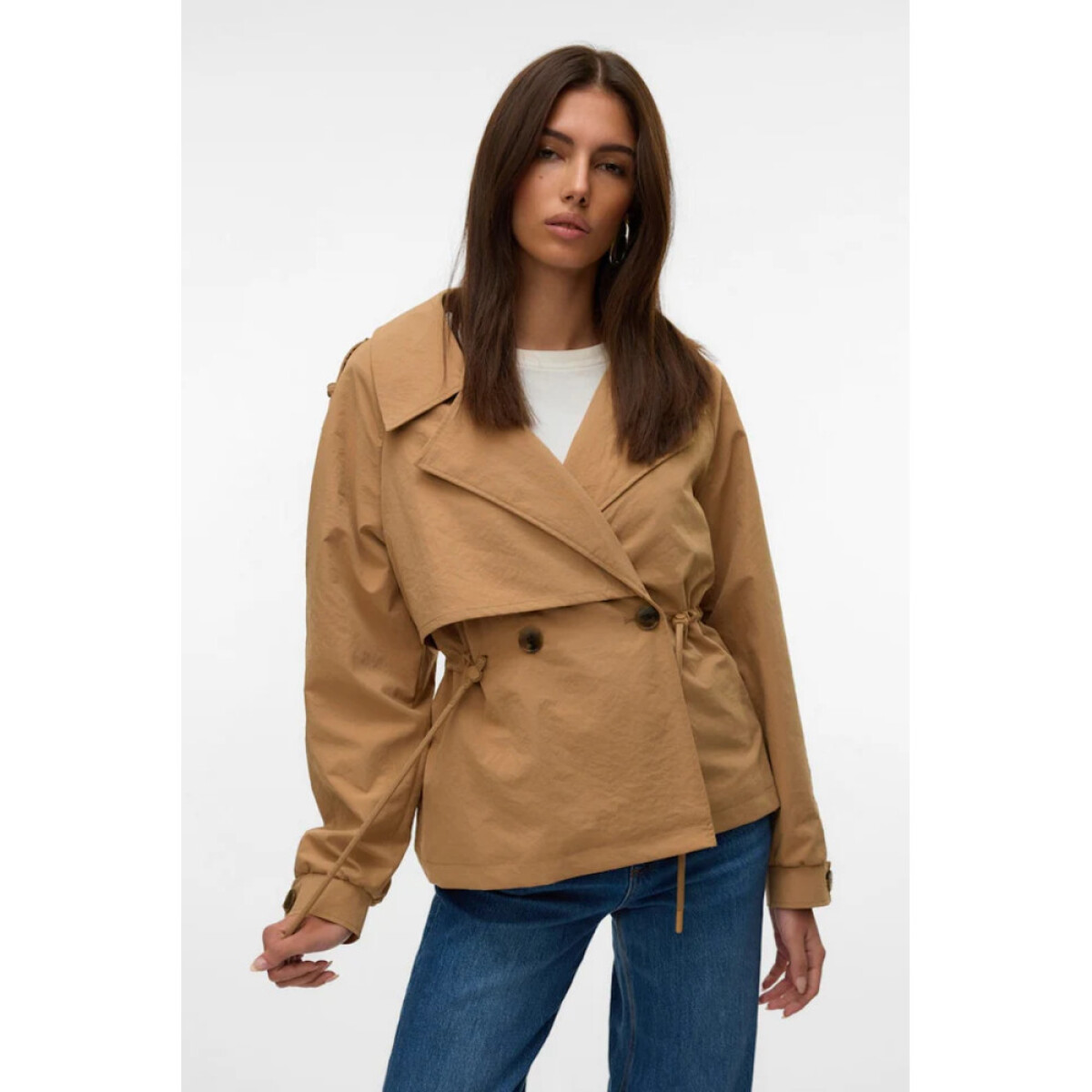 VMBRAVESIENNA SHORT TRENCHCOAT - Tigers Eye 