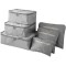 Organizadores para valija set x6 LAUNDRY POUCH Gris