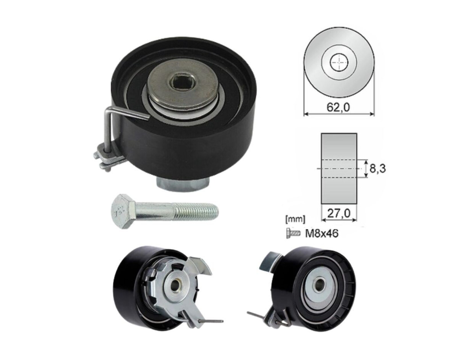 Tensor Correa Distribucion Ford Ecosport/Focus/Fiesta 01-25 