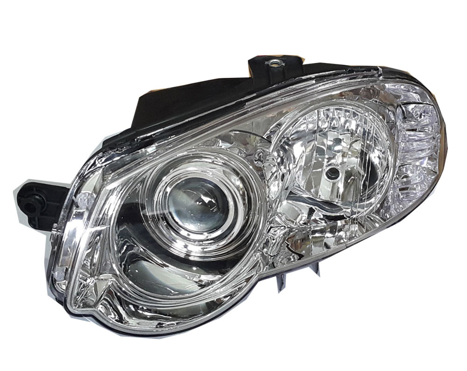 SEMIOPTICAS FIAT PALIO SIENA 08/ IZQ (LUPA) PARABOLA CROMADA TYC 