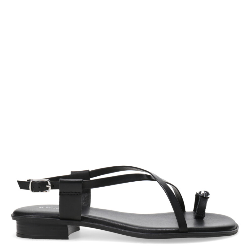Sandalias de Mujer Miss Carol con Tira al Dedo Negro