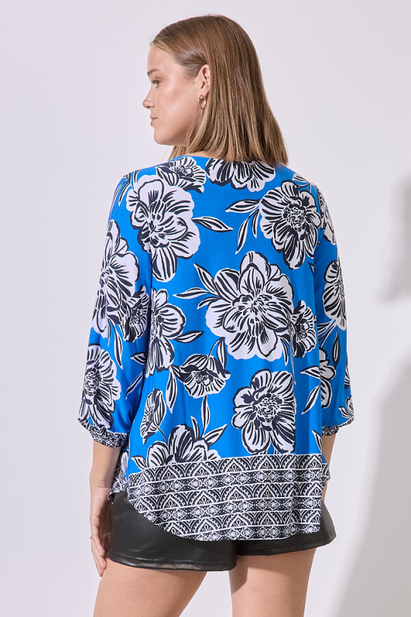 Blusa Printed AZUL/MULTI