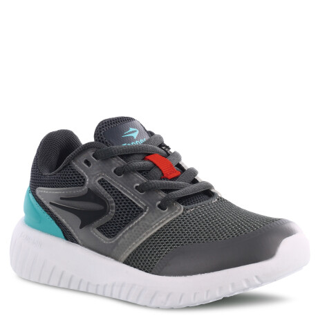 Championes de Niños Topper Fast Kids Gris - Azul