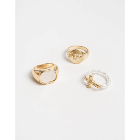 Sets Anillos Elastico Dorado