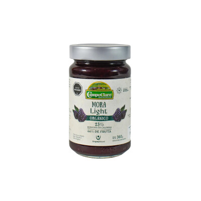 MERMELADA LIGTH MORA CAMPOCLARO 360G Mermelada Ligth Mora Campocla