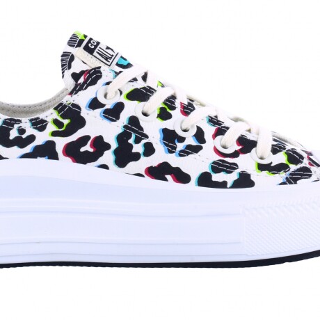 Championes de Mujer Converse - All Star Ctas Move OX Blanco - Animal Print