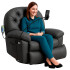 Sillón Masajeador Poltrona Con Control Remoto Y Soporte Para Celular GRIS