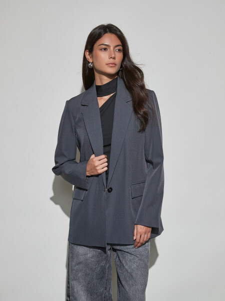 BLAZER GELDA GRIS OSCURO