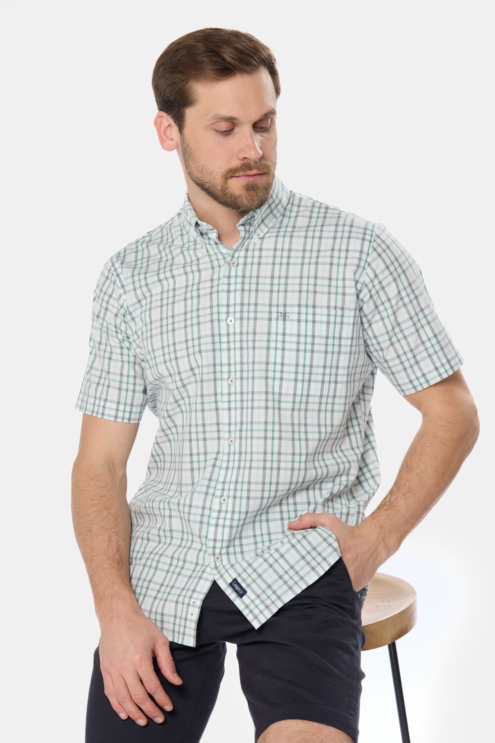 CAMISA SPORT A CUADROS Verde