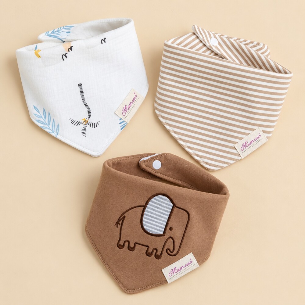 Set baberos bandana x3 19