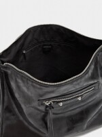 Bolso De Mano De Efecto Envejecido negro