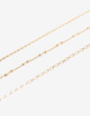 Collares Cortos Metal Set De Mix Collares - Dorado
