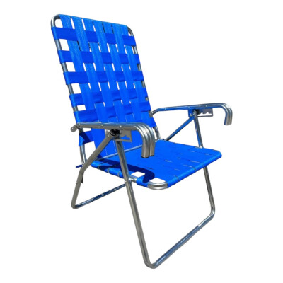 Reposera aluminio 5 posiciones Azul