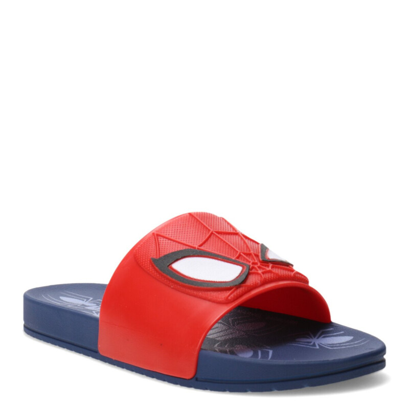 Sandalias Infantiles Disney Araña Azul - Rojo - Blanco