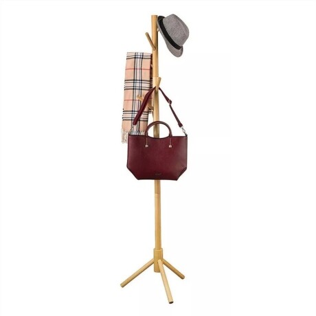 Perchero De Pie De Madera 175cm Hts Natural
