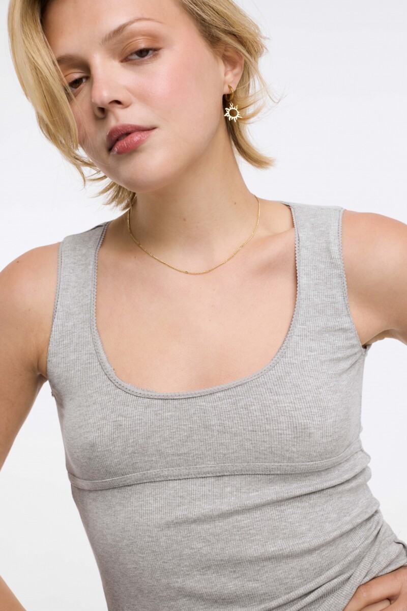 Top Roma - Gris Melange 