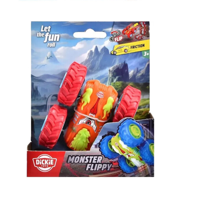 DICKIE MONSTER FLIPPY CAR única