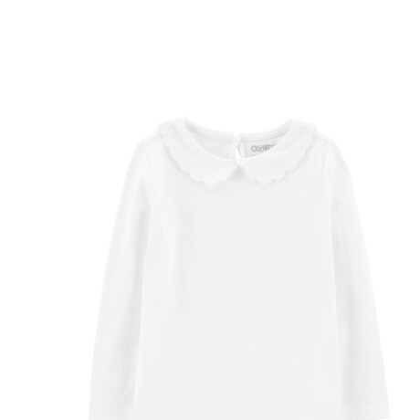 Blusa Oshkosh Manga Larga Cuello Mago Bordado BLANCO