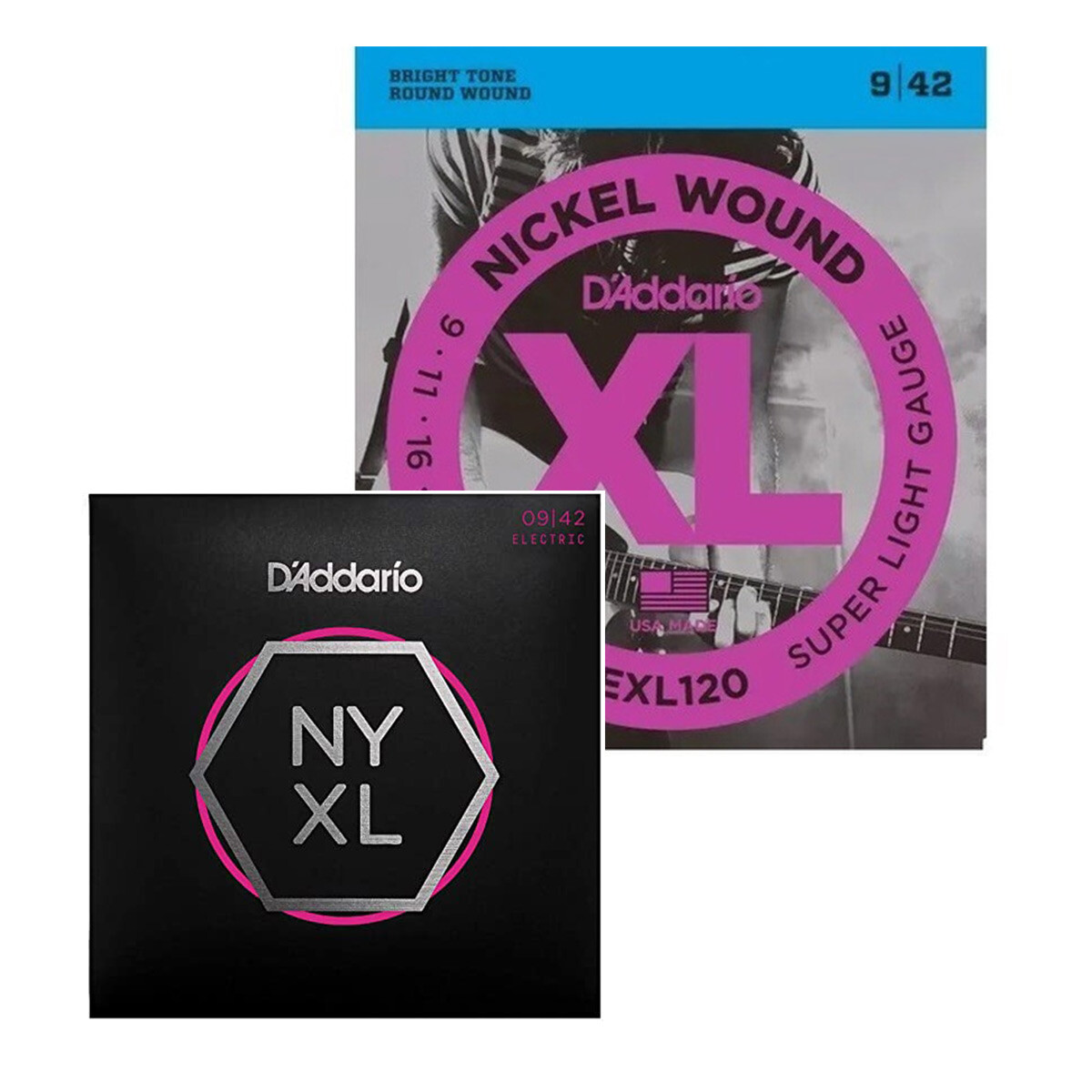 Pack Encordado Eléctrica Daddario Exl120/nyxl0942 