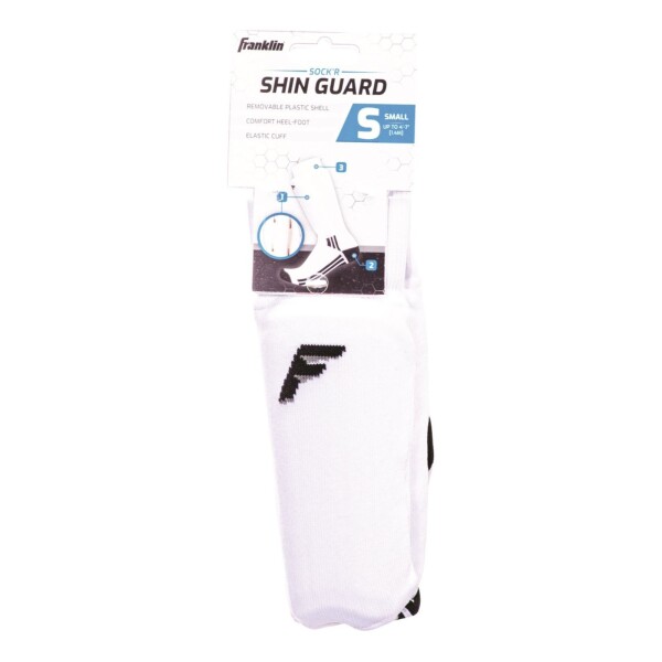 Franklin Medias Con Canillera Pantorrillera Fútbol Hockey Color Variante Blanco