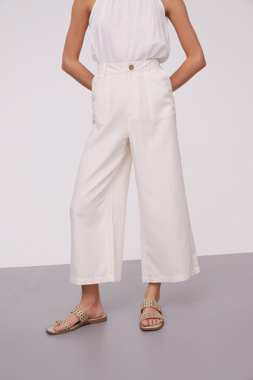 Pantalon Xanthi Marfil / Off White