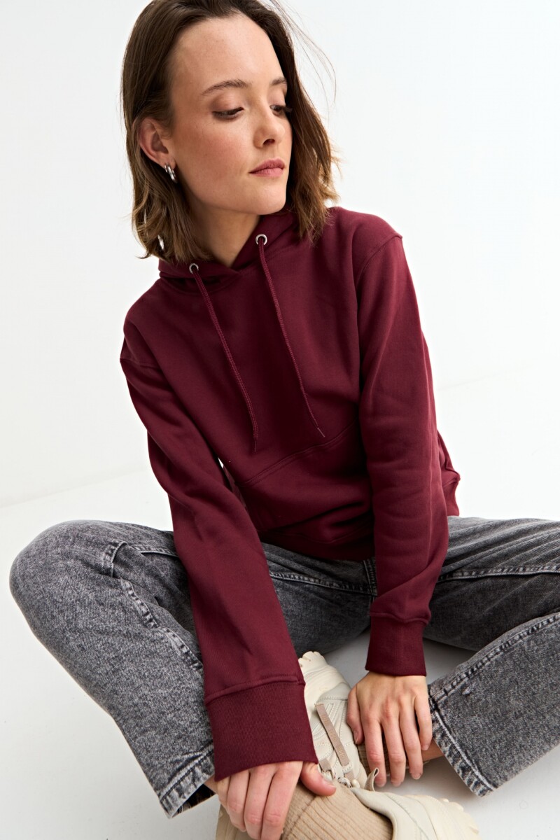 Canguro liso básico - Bordo 