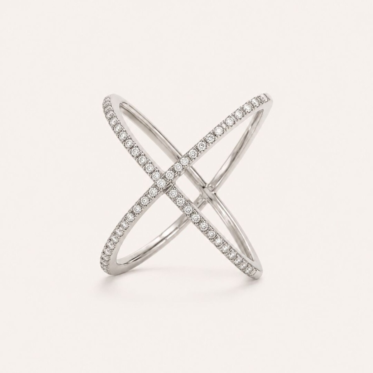 Anillo Cruzado - Plata 925 