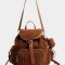 Mochilas Urbanas Mochila Solapa Corderoy Chocolate - Marron Chocolate