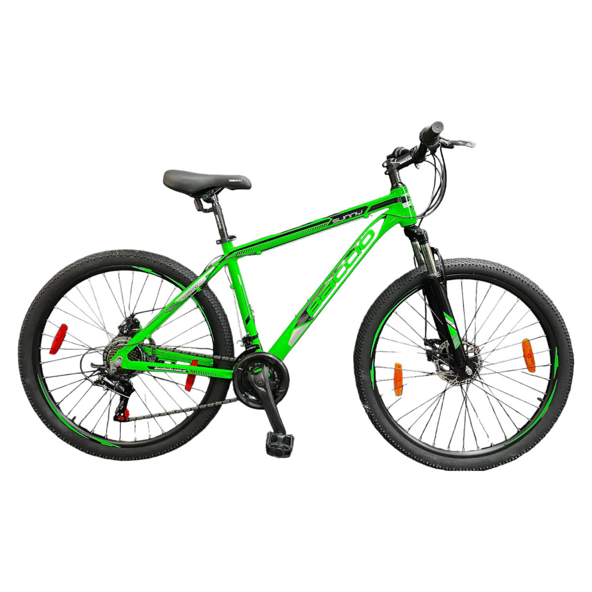 Bicicleta Baccio Sunny Montaña rodado 27.5 con 21 cambios y suspensión - VERDE/NEGRO 