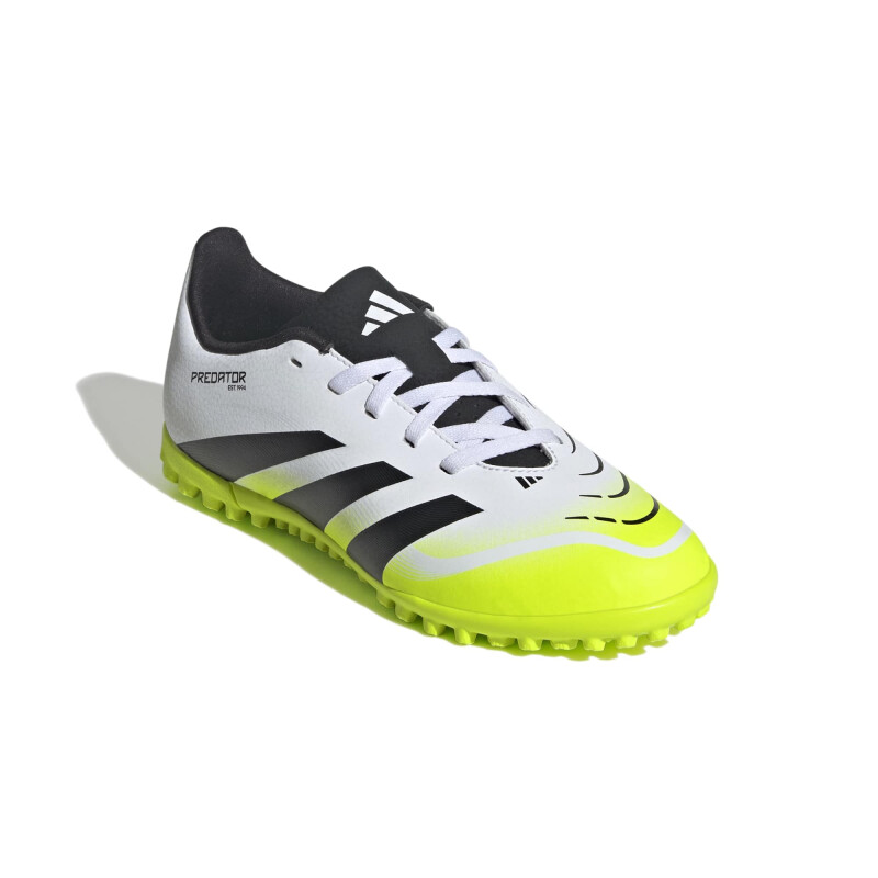 Championes Futbol Adidas PREDATOR de Niños - JH8862 Negro Blanco-verde Limon