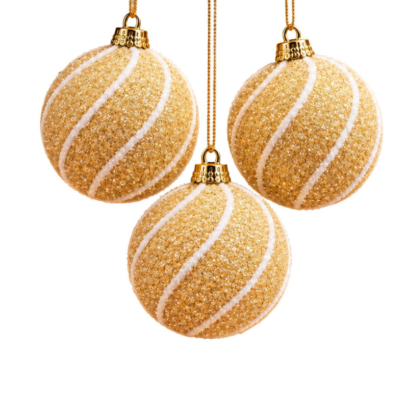 Esferas de Navidad con Brillo x3 Esferas de Navidad con Brillo x3